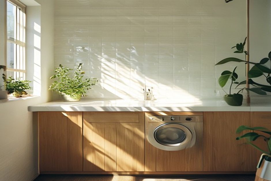 Subway tile splashback in a bright Auckland kitchen